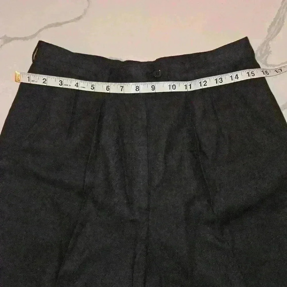 Giorgio Sant'Angelo Womens 100% Merino Wool Trouser Pants Dark Gray Size 10 - Picture 10 of 10